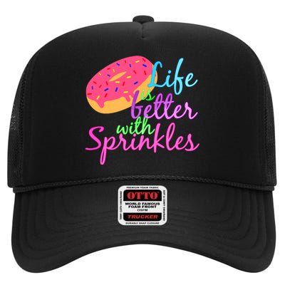 Doughnut Lover High Crown Mesh Back Trucker Hat