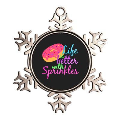 Doughnut Lover Metallic Star Ornament