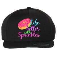 Doughnut Lover Wool Snapback Cap