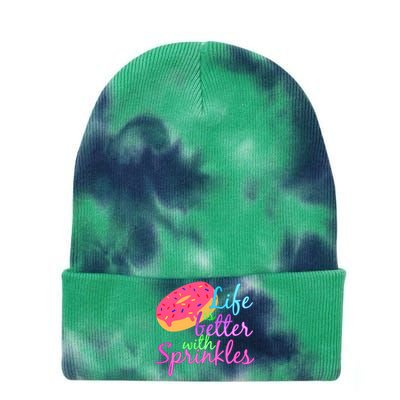 Doughnut Lover Tie Dye 12in Knit Beanie