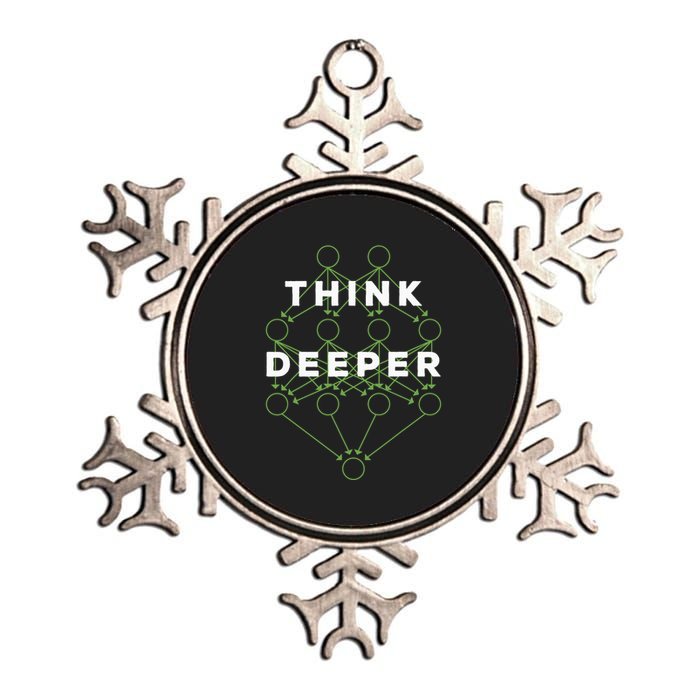 Deep Learning Data Scientist Gift Ai Developer Metallic Star Ornament