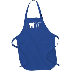 Dentist Love Dental Assistant Tooth Squad Cute Teeth Dentist Great Gift Full-Length Apron With Pockets