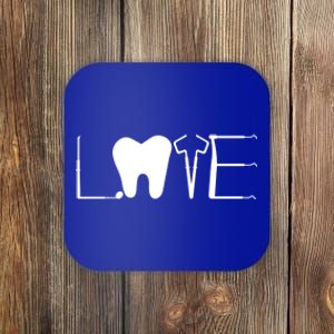 Dentist Love Dental Assistant Tooth Squad Cute Teeth Dentist Great Gift Coaster