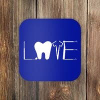 Dentist Love Dental Assistant Tooth Squad Cute Teeth Dentist Great Gift Coaster