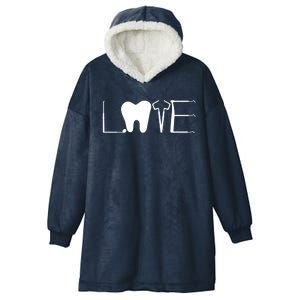 Dentist Love Dental Assistant Tooth Squad Cute Teeth Dentist Great Gift Hooded Wearable Blanket