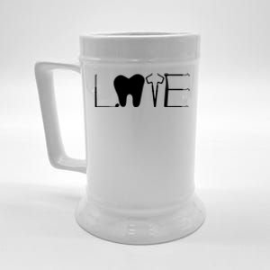 Dentist Love Dental Assistant Tooth Squad Cute Teeth Dentist Great Gift Beer Stein