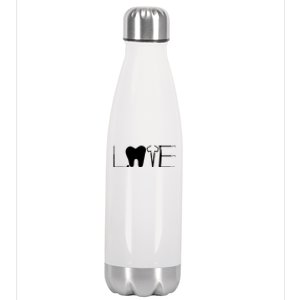 Dentist Love Dental Assistant Tooth Squad Cute Teeth Dentist Great Gift Stainless Steel Insulated Water Bottle