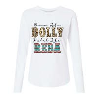 Diva Like Dolly Rebel Like Reba Leopard Texture Style Womens Cotton Relaxed Long Sleeve T-Shirt