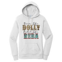 Diva Like Dolly Rebel Like Reba Leopard Texture Style Women's Pullover Hoodie