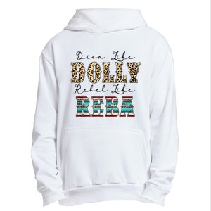 Diva Like Dolly Rebel Like Reba Leopard Texture Style Urban Pullover Hoodie