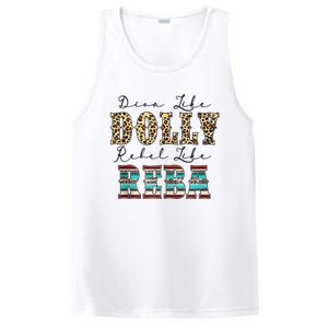 Diva Like Dolly Rebel Like Reba Leopard Texture Style PosiCharge Competitor Tank