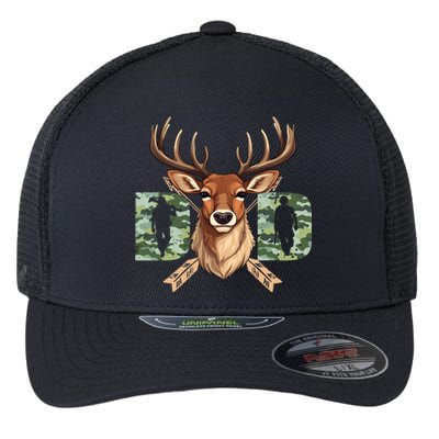 Dad Life Deer Dad Best Buckin Dad Ever Great Gift Flexfit Unipanel Trucker Cap