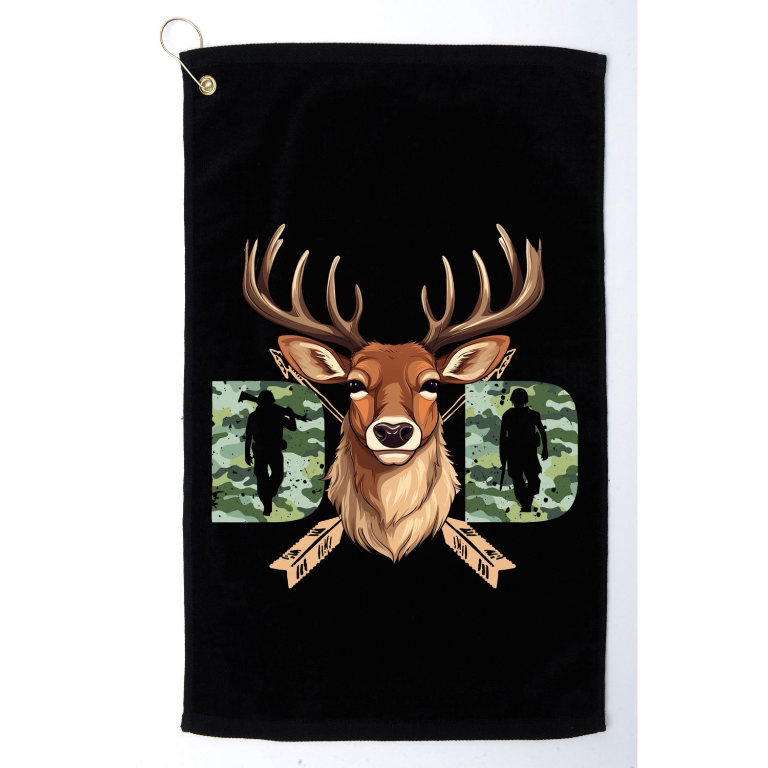 Dad Life Deer Dad Best Buckin Dad Ever Great Gift Golf Towel