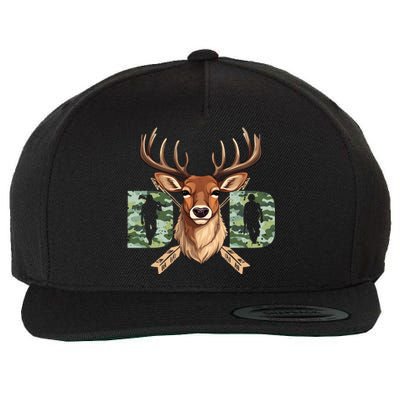 Dad Life Deer Dad Best Buckin Dad Ever Great Gift Wool Snapback Cap