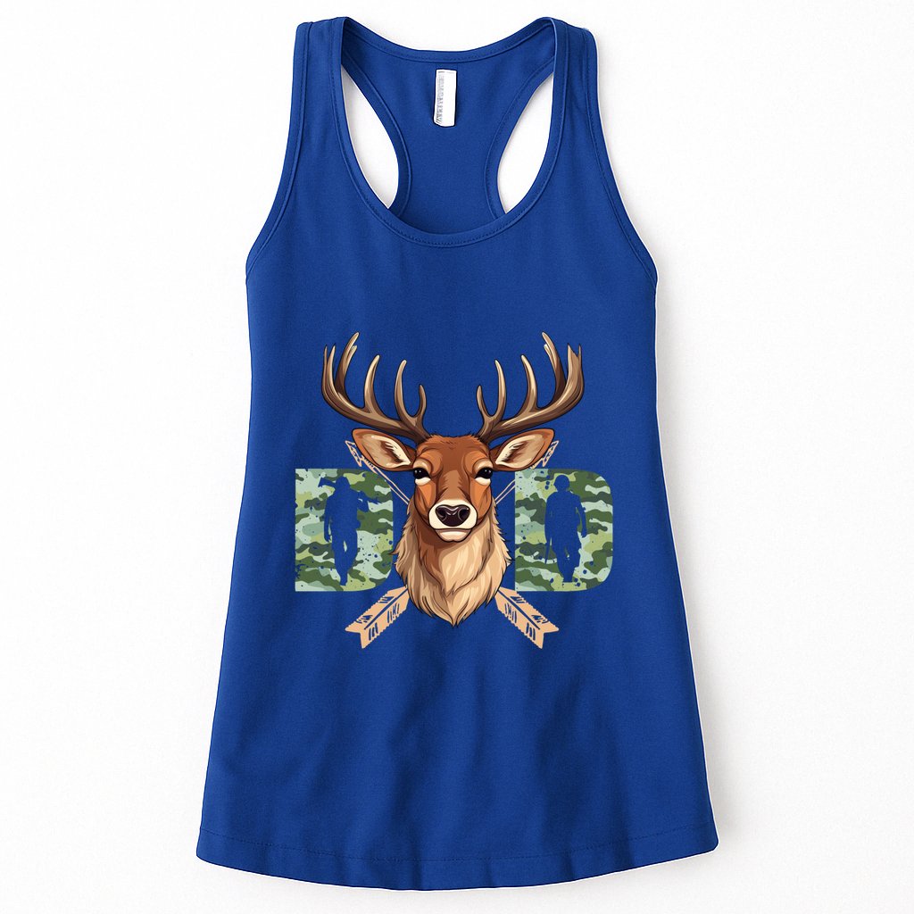 Dad Life Deer Dad Best Buckin Dad Ever Great Gift Womens Tank Top