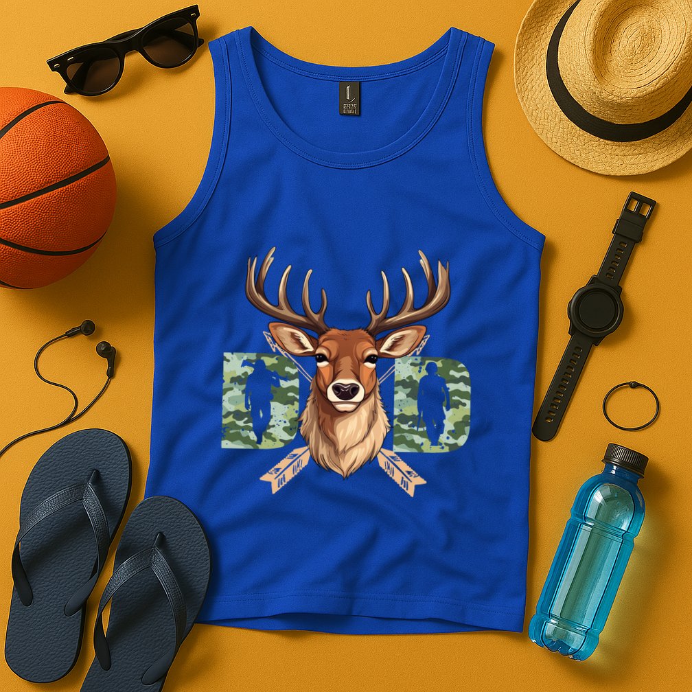 Dad Life Deer Dad Best Buckin Dad Ever Great Gift Tank Top