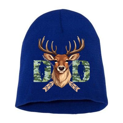 Dad Life Deer Dad Best Buckin Dad Ever Great Gift Short Acrylic Beanie