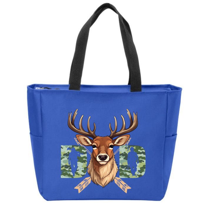 Dad Life Deer Dad Best Buckin Dad Ever Great Gift Zip Tote Bag