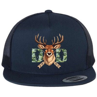 Dad Life Deer Dad Best Buckin Dad Ever Great Gift Flat Bill Trucker Hat