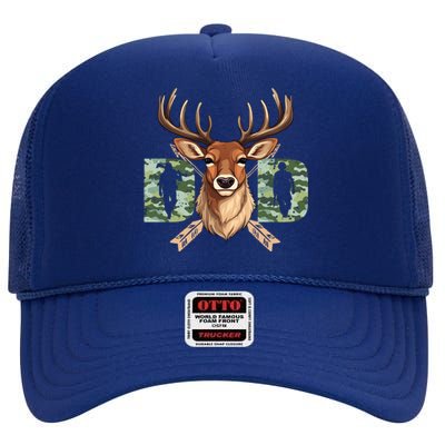 Dad Life Deer Dad Best Buckin Dad Ever Great Gift High Crown Mesh Back Trucker Hat