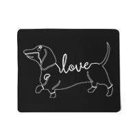 Dachshund Love Doxie Wiener Dog & Puppy Mousepad