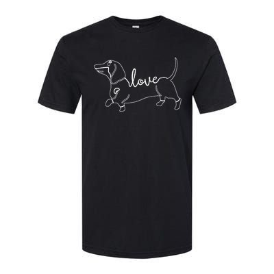 Dachshund Love Doxie Wiener Dog & Puppy Softstyle® CVC T-Shirt