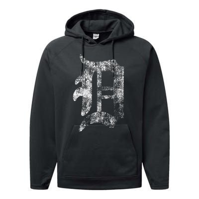 Detroit Letter Performance Fleece Hoodie