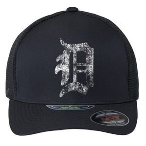 Detroit Letter Flexfit Unipanel Trucker Cap