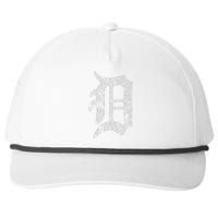 Detroit Letter Snapback Five-Panel Rope Hat