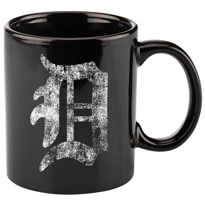 Detroit Letter 11oz C Handle Ceramic Mug