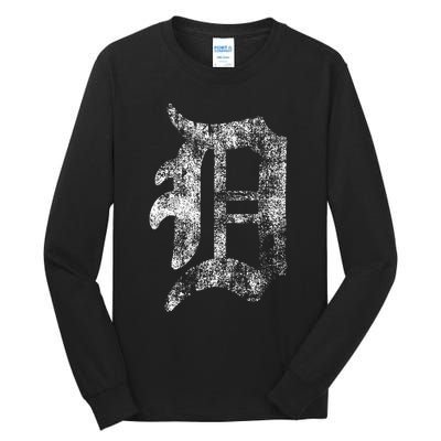 Detroit Letter Tall Long Sleeve T-Shirt