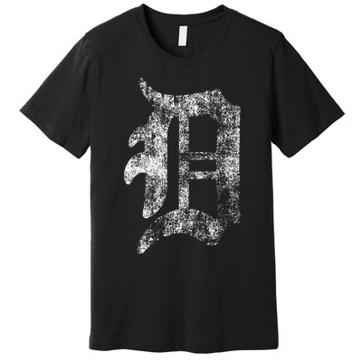 Detroit Letter Premium T-Shirt