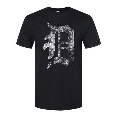 Detroit Letter Softstyle CVC T-Shirt