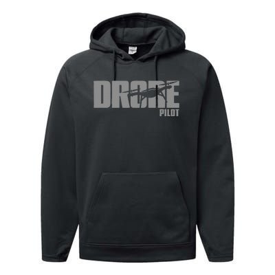 Drone Life Design For Drone Pilot And Drone Operator Performance Fleece Hoodie