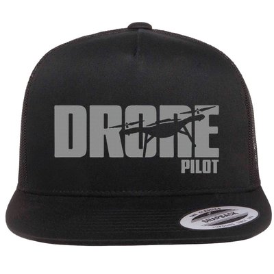 Drone Life Design For Drone Pilot And Drone Operator Flat Bill Trucker Hat