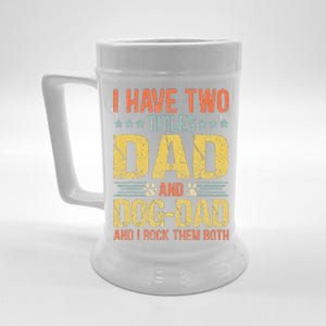 Dog Lover Dad Funny Puppy Father Quote Fathers Day Saying Beer Stein