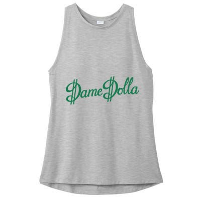 Damian Lillard Dame Dolla Hardwork & Humility Ladies PosiCharge Tri-Blend Wicking Tank