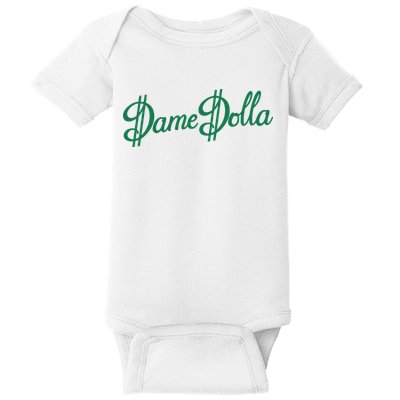 Damian Lillard Dame Dolla Hardwork & Humility Baby Bodysuit