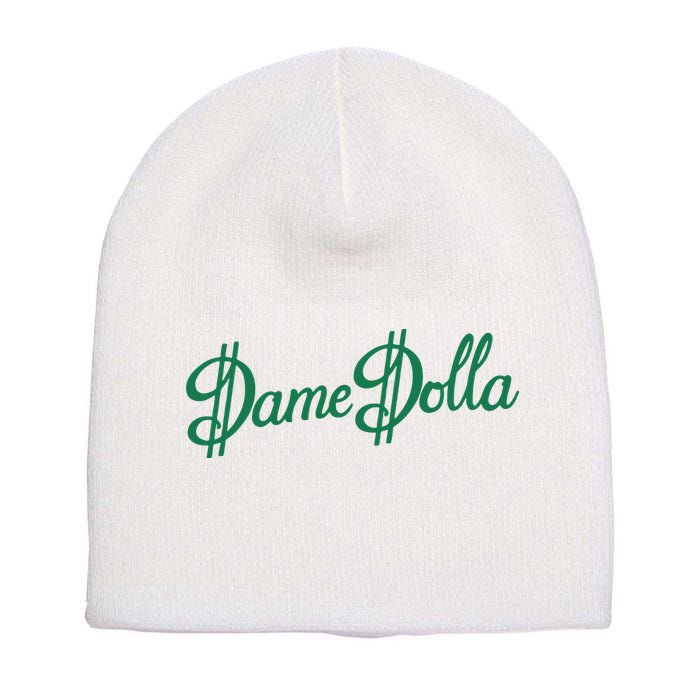 Damian Lillard Dame Dolla Hardwork & Humility Short Acrylic Beanie
