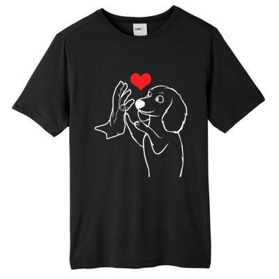 Dachshund Love Dog Owner Dachshund Lover Gift Tall Fusion ChromaSoft Performance T-Shirt