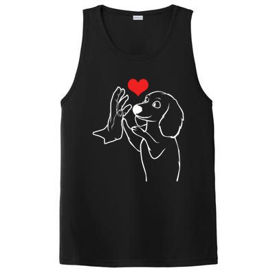 Dachshund Love Dog Owner Dachshund Lover Gift PosiCharge Competitor Tank