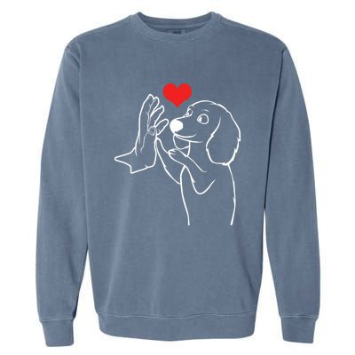 Dachshund Love Dog Owner Dachshund Lover Gift Garment-Dyed Sweatshirt