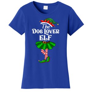 Dog Lover Elf Christmas Costume Matching Family Elf Squad Gift Women's T-Shirt