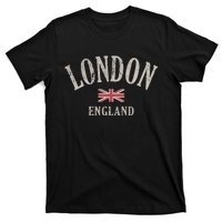 Distressed London England Uk Flag T-Shirt