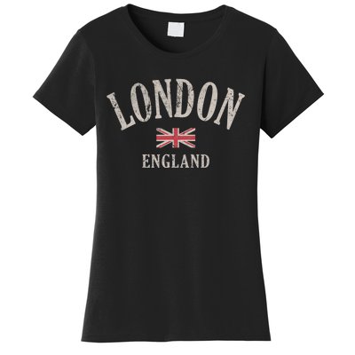 Distressed London England Uk Flag Women's T-Shirt