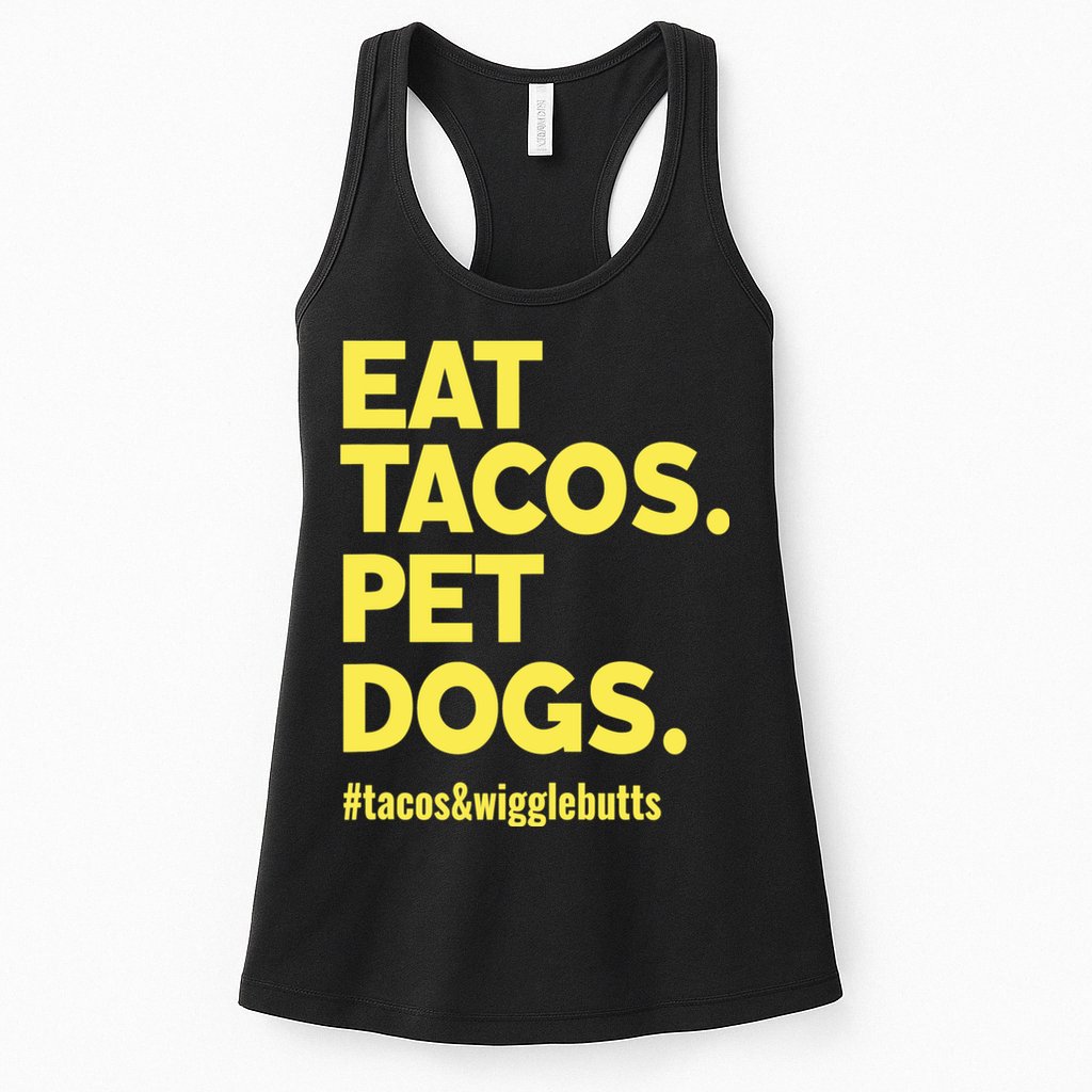 Dog Lover Eat Tacos Pet Dogs Womens Tank Top