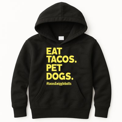Dog Lover Eat Tacos Pet Dogs Kids Hoodie