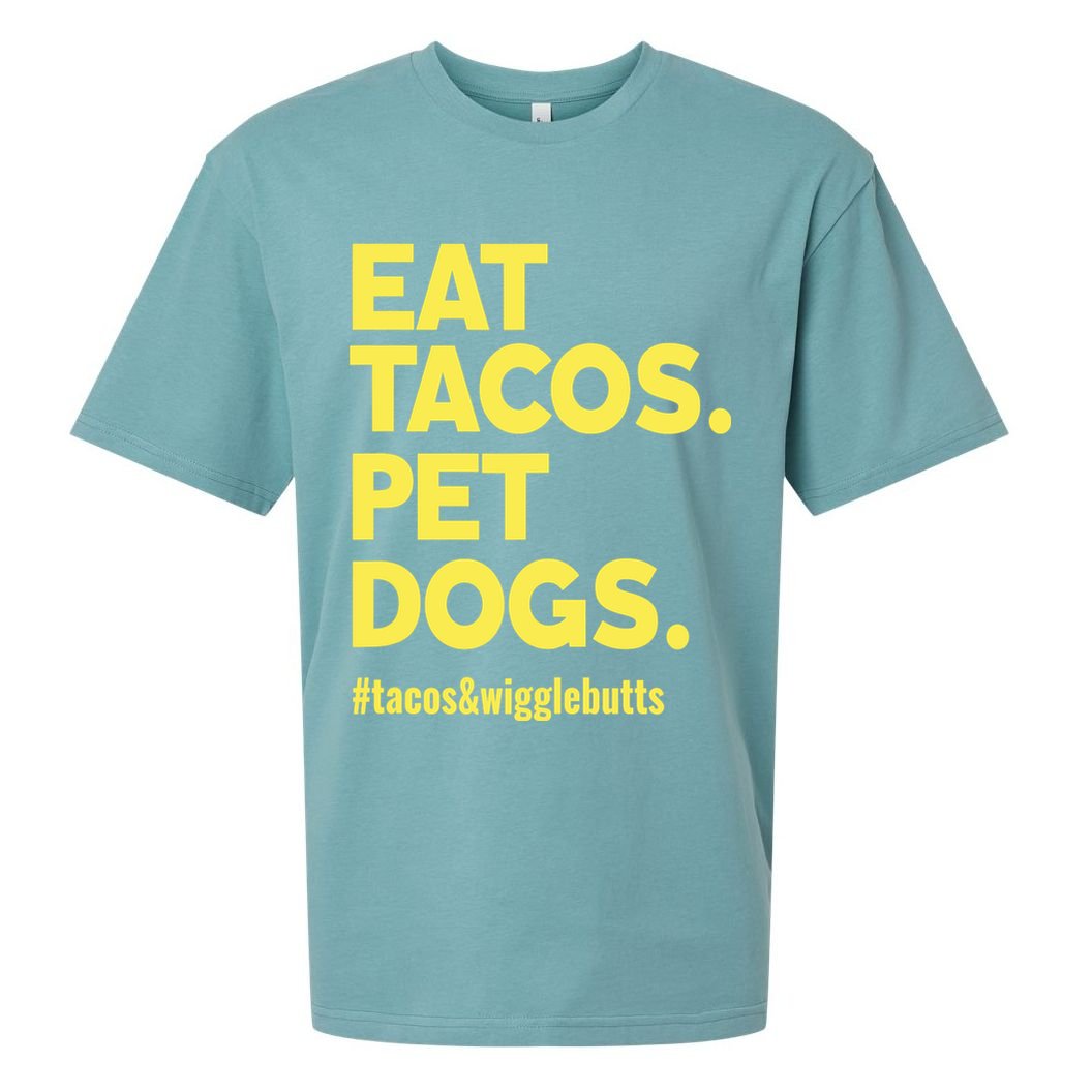 Dog Lover Eat Tacos Pet Dogs Sueded Cloud Jersey T-Shirt