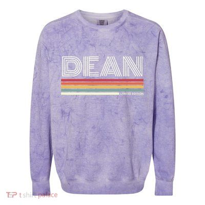 Dean Limited Edition Last Name Reunion Surname Gathering Colorblast Crewneck Sweatshirt