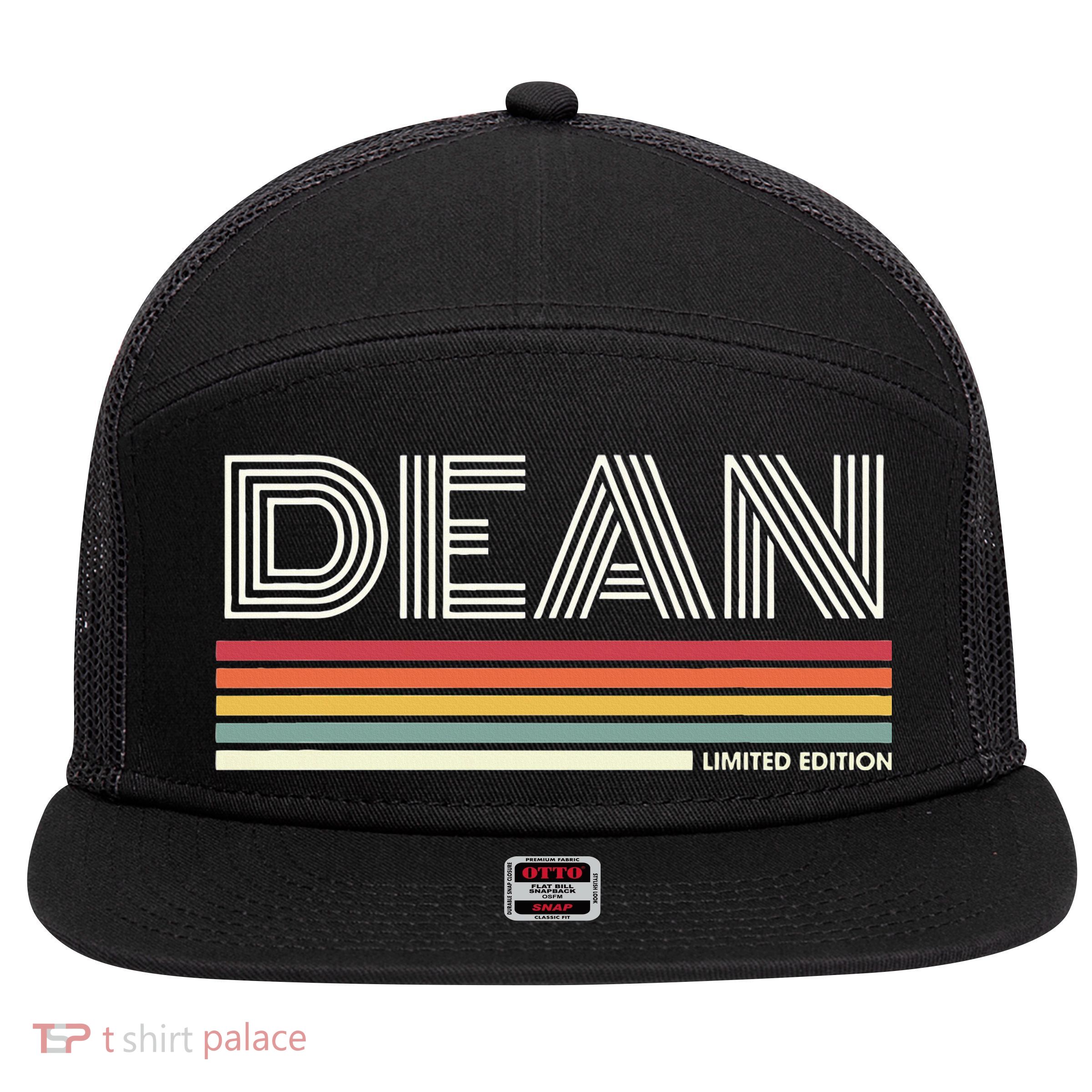Dean Limited Edition Last Name Reunion Surname Gathering 7 Panel Mesh Trucker Snapback Hat